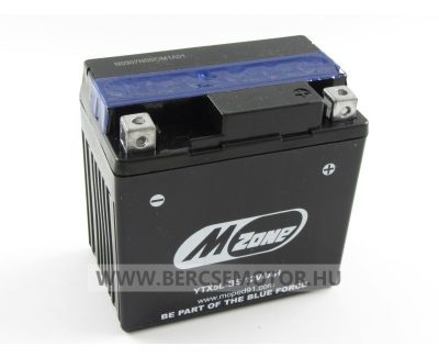   Akkumulátor robogó 12V 4Ah CBTX5L-BS (YTX5L-BS) Mzone zselés ( 114x71x106 mm)