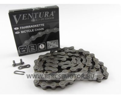 Kerékpár lánc hagyományos 1/2x1/8 112 tagú Ventura