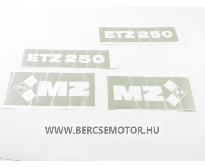 Matrica szett Etz 250 - negativ (4 db-os)