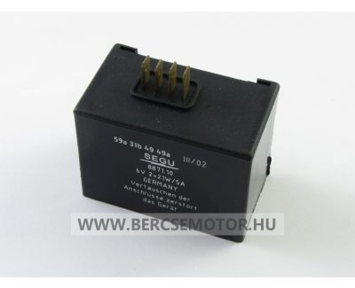 Feszültségszabályzó + index relé Simson 6V 2x21W