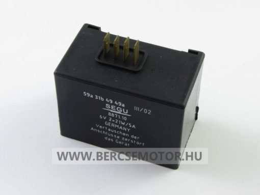 Feszültségszabályzó + index relé Simson 6V 2x21W