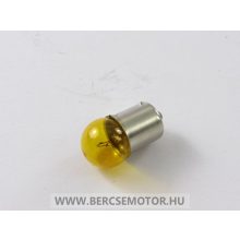 Izzó 12V 10W sárga BA15s