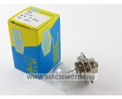 Izzó 6V 15W P26s tányéros - Trifa