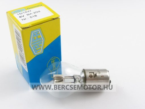 Izzó 6V 15/15W BA20d - Trifa