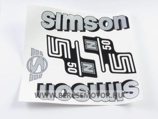 Matrica szett ezüst Simson S50 N